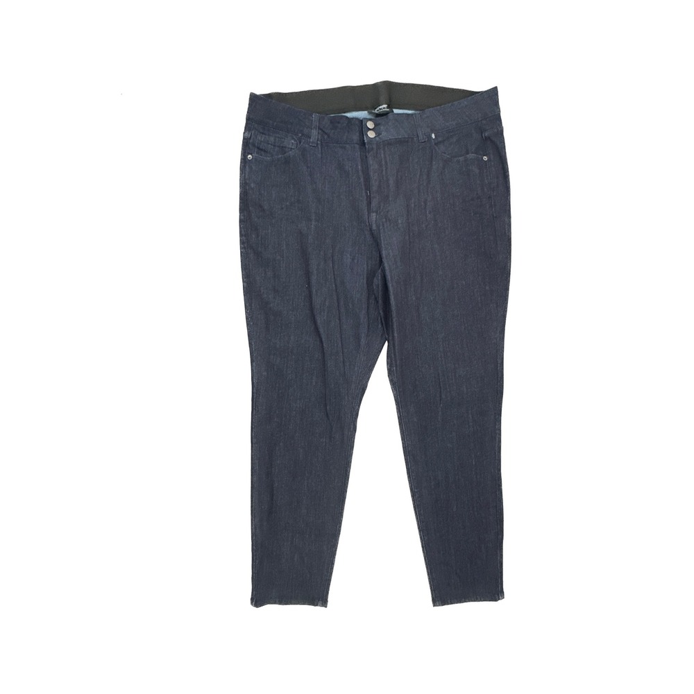Venezia Lane‎ Bryant Women 22 Dark Skinny Jeans Elastic Waist High Rise Denim